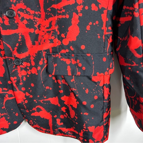 Suitmeister Black Halloween Black Spatter Suit with Tie Large (42-44) - Picture 5 of 14